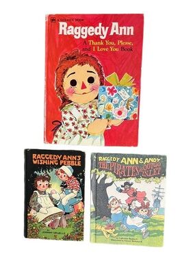 Raggedy Ann ~ Vintage (1970’s) ~ 3 Hardcover Books